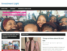Tablet Screenshot of investmentlight.com
